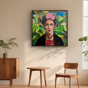 FRIDA KWIAT I SIŁA 80x80cm
